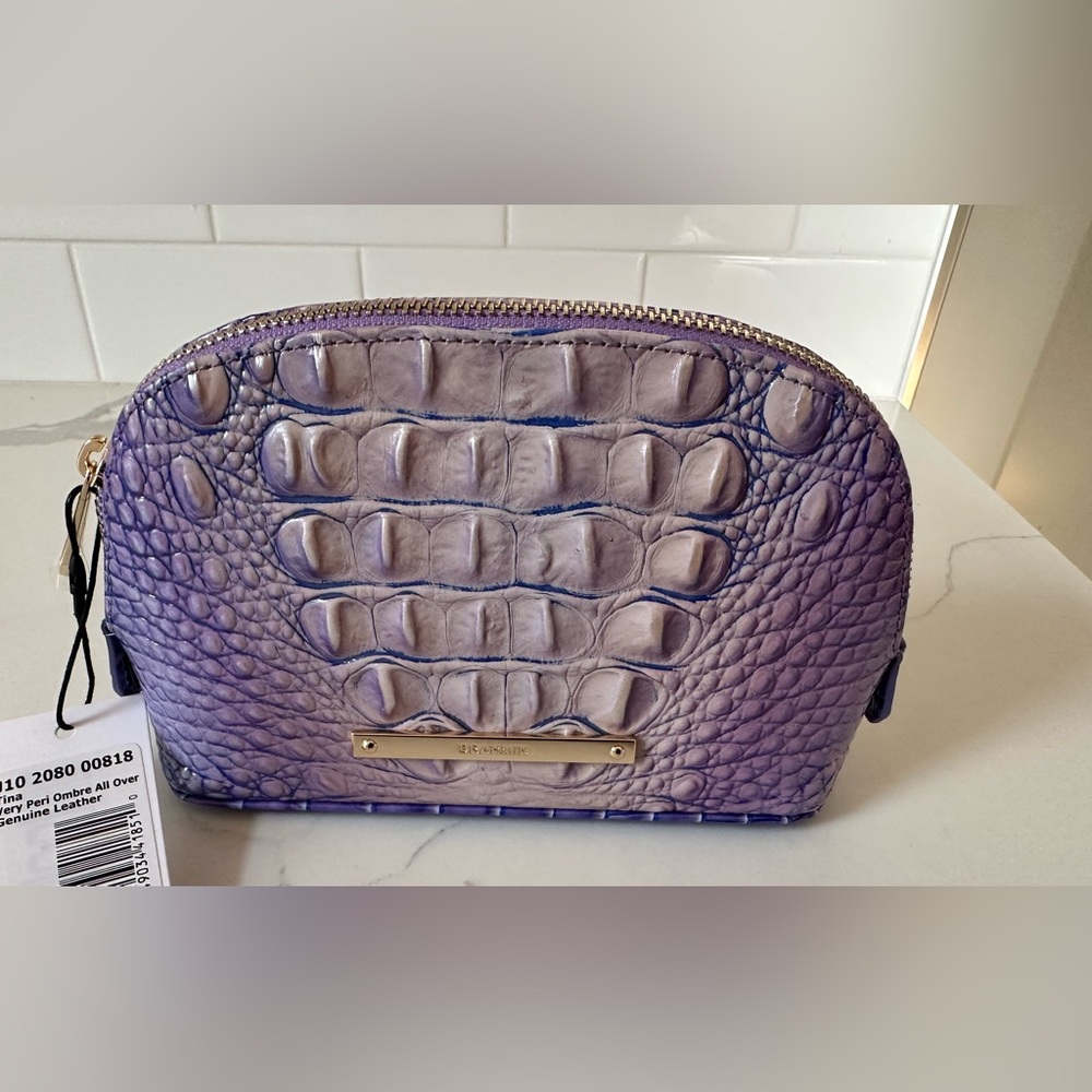 Brahmin Tina very peri ombré Cosmetic Bag
